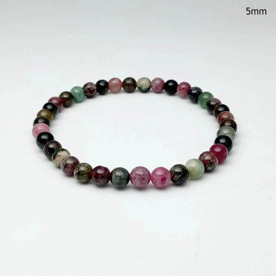 Mixed Tourmaline Beaded Bracelet-Rocks and Gems Canada