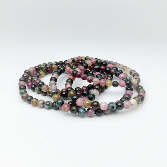 Mixed Tourmaline Beaded Bracelet-Rocks and Gems Canada