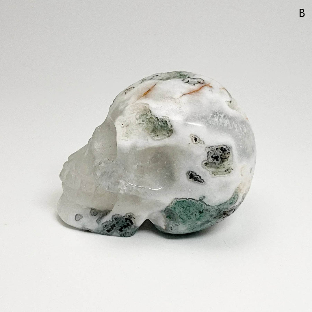 Moss Agate Skulls-Rocks and Gems Canada