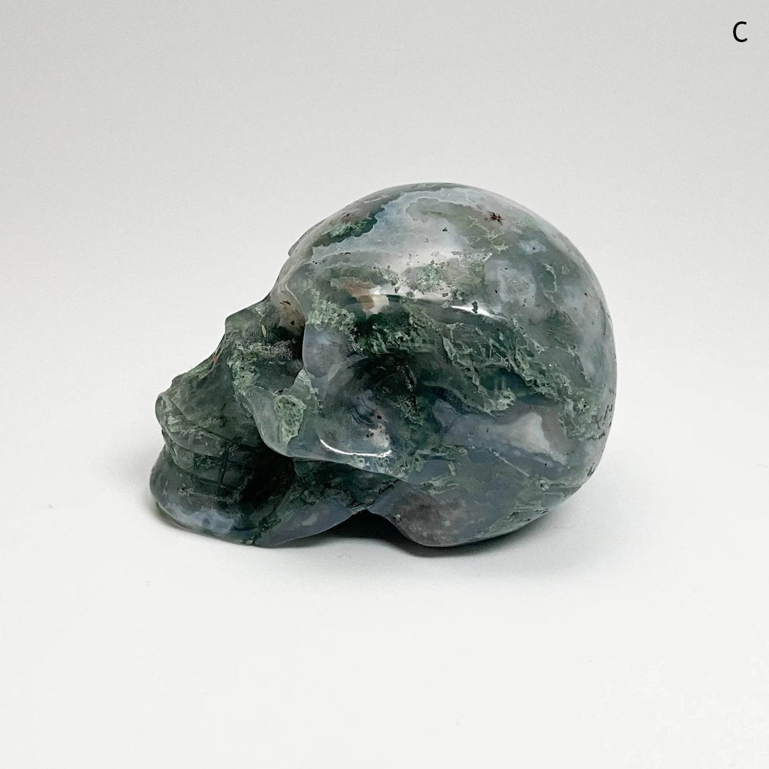 Moss Agate Skulls-Rocks and Gems Canada