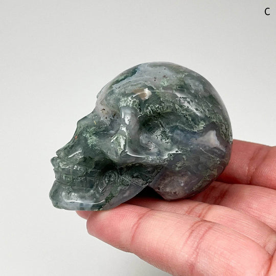 Moss Agate Skulls-Rocks and Gems Canada