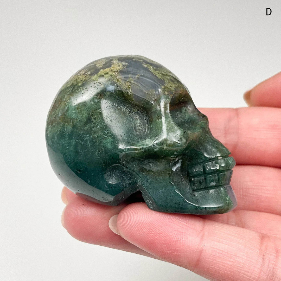 Moss Agate Skulls-Rocks and Gems Canada