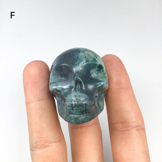 Moss Agate Skulls-Rocks and Gems Canada