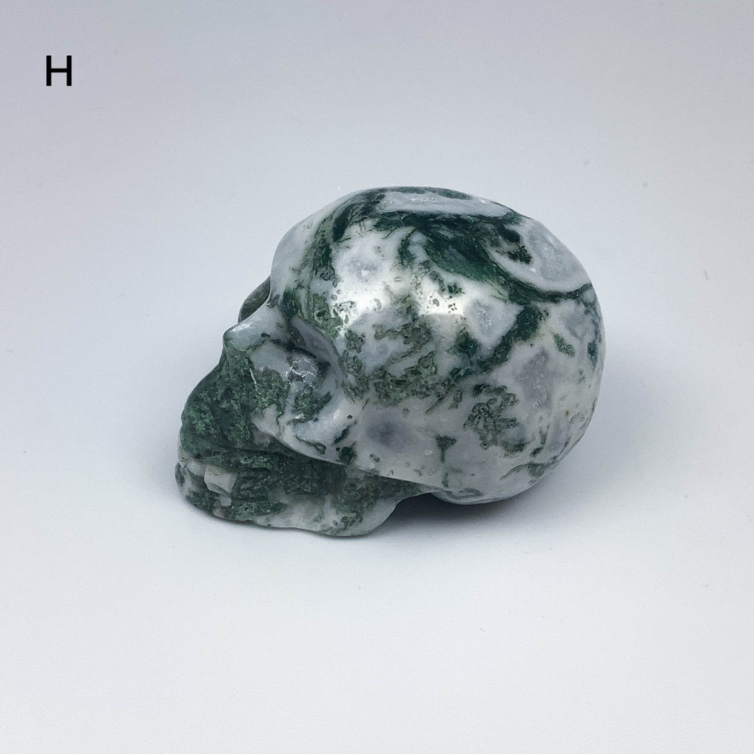 Moss Agate Skulls-Rocks and Gems Canada