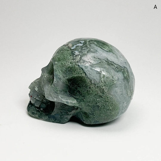 Moss Agate Skulls-Rocks and Gems Canada
