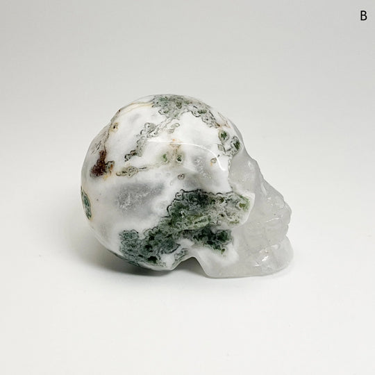 Moss Agate Skulls - Rocks and Gems Canada