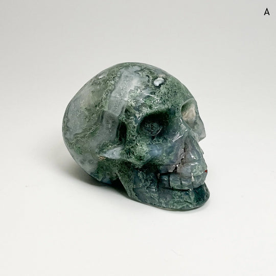 Moss Agate Skulls - Rocks and Gems Canada
