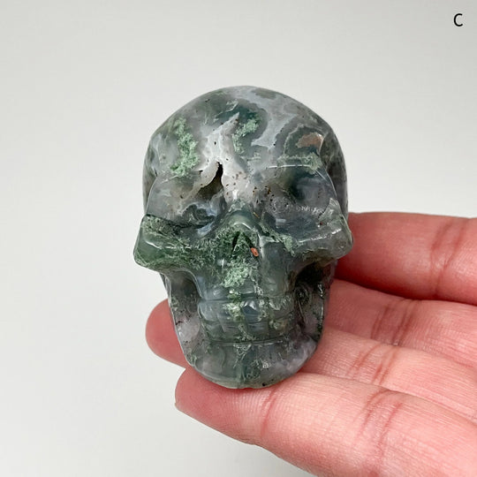 Moss Agate Skulls - Rocks and Gems Canada