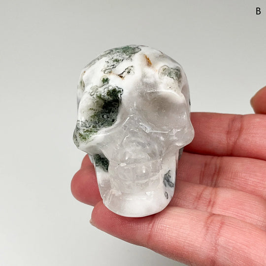Moss Agate Skulls - Rocks and Gems Canada