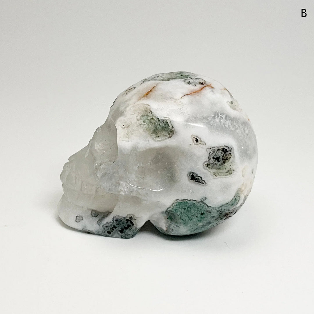 Moss Agate Skulls - Rocks and Gems Canada