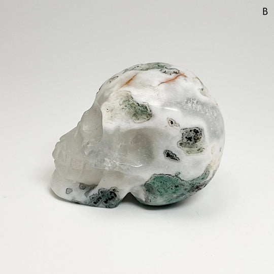 Moss Agate Skulls - Rocks and Gems Canada