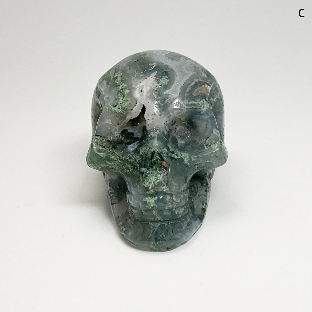 Moss Agate Skulls - Rocks and Gems Canada