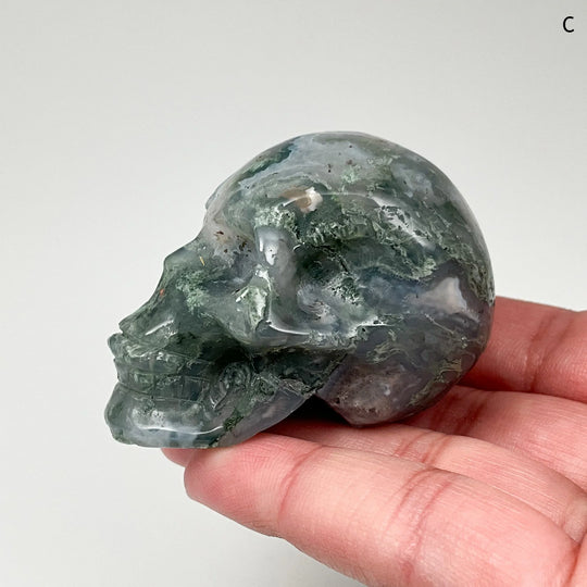 Moss Agate Skulls - Rocks and Gems Canada