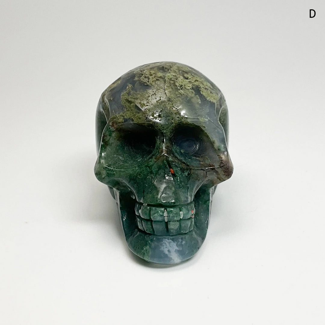 Moss Agate Skulls - Rocks and Gems Canada