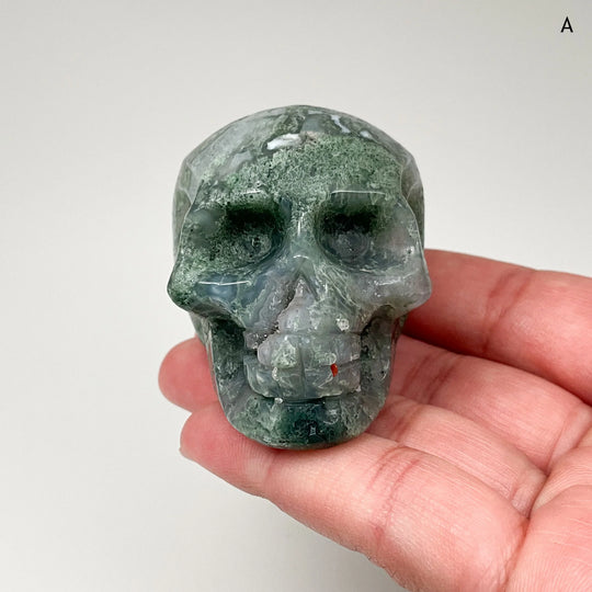 Moss Agate Skulls - Rocks and Gems Canada