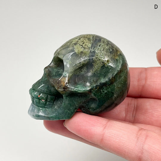 Moss Agate Skulls - Rocks and Gems Canada