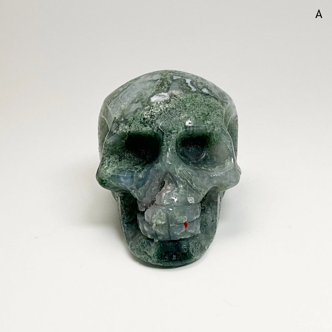 Moss Agate Skulls - Rocks and Gems Canada