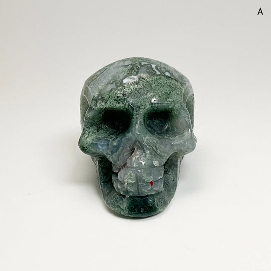 Moss Agate Skulls - Rocks and Gems Canada