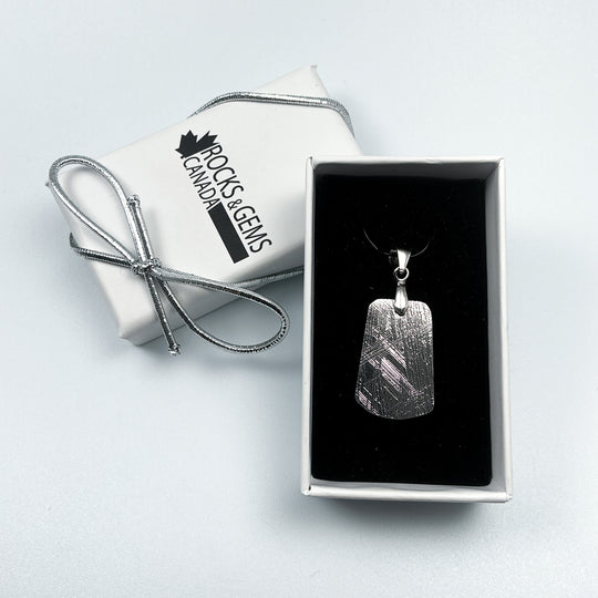 Muonionalusta Meteorite Pendant-Rocks and Gems Canada