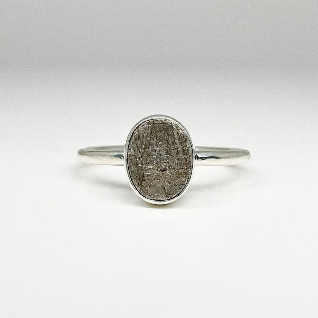 Muonionalusta Meteorite Ring-Rocks and Gems Canada