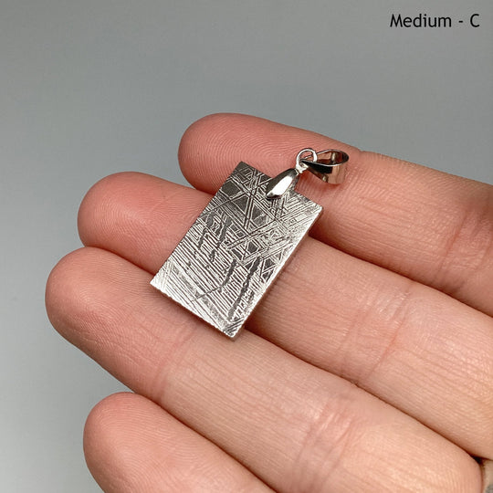 Muonionalusta Meteorite Bail Top Pendant - Rocks and Gems Canada