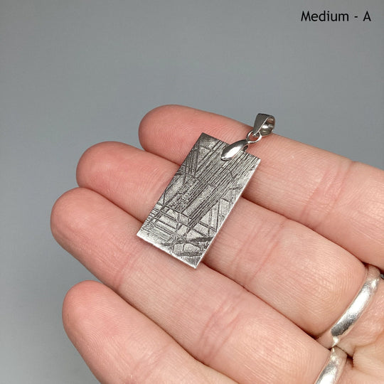Muonionalusta Meteorite Bail Top Pendant - Rocks and Gems Canada