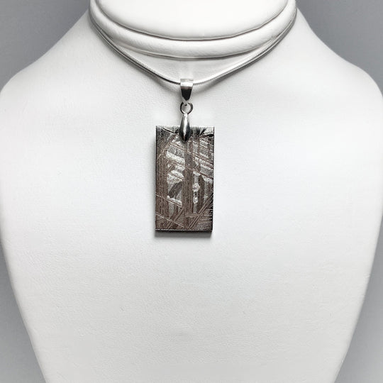 Muonionalusta Meteorite Bail Top Pendant - Rocks and Gems Canada