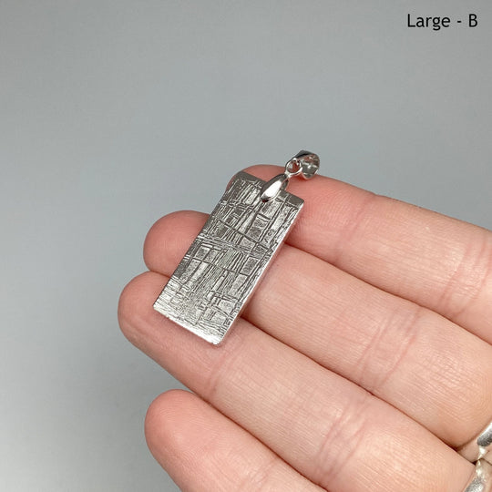 Muonionalusta Meteorite Bail Top Pendant - Rocks and Gems Canada