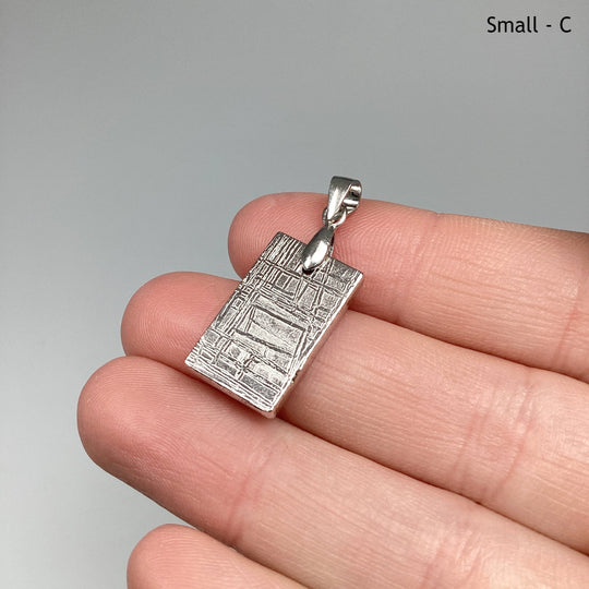 Muonionalusta Meteorite Bail Top Pendant - Rocks and Gems Canada