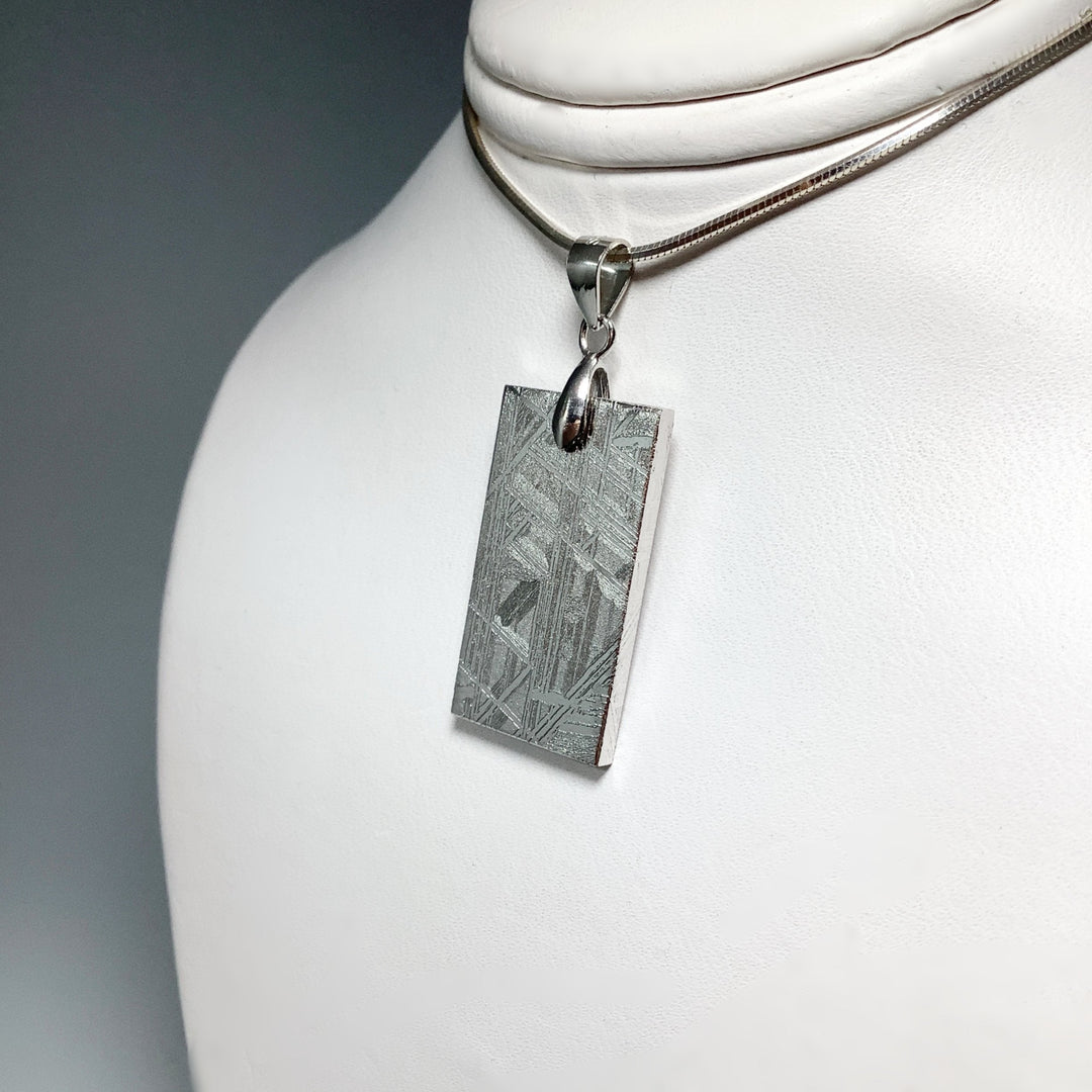 Muonionalusta Meteorite Bail Top Pendant - Rocks and Gems Canada