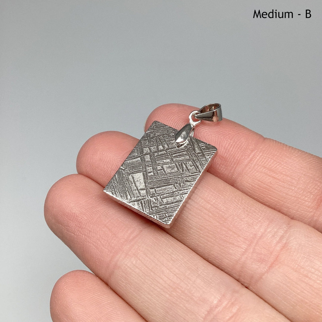 Muonionalusta Meteorite Bail Top Pendant - Rocks and Gems Canada