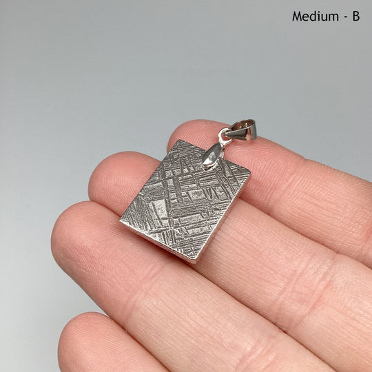 Muonionalusta Meteorite Bail Top Pendant - Rocks and Gems Canada
