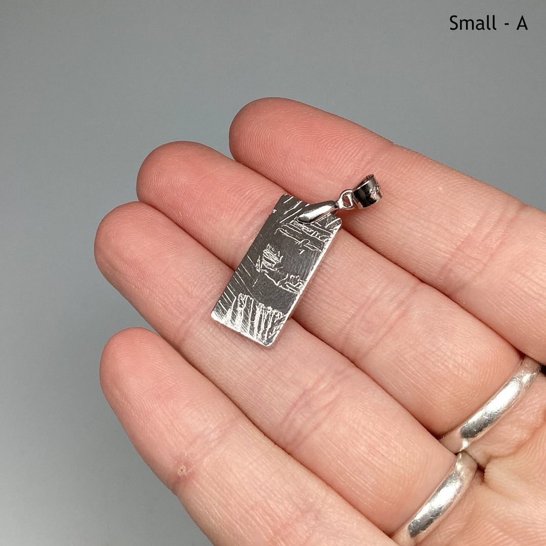 Muonionalusta Meteorite Bail Top Pendant - Rocks and Gems Canada