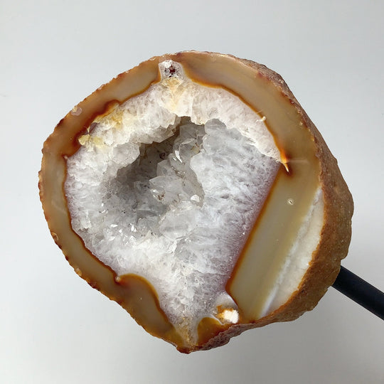 Natural Agate Geode on Stand