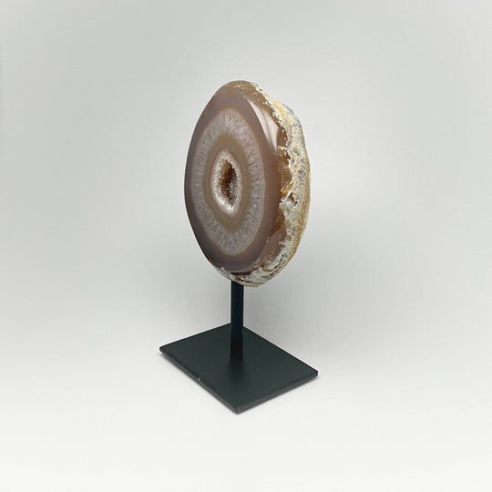 Natural Agate Geode on Stand - Rocks and Gems Canada