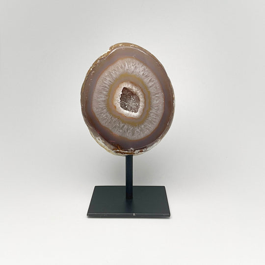 Natural Agate Geode on Stand - Rocks and Gems Canada
