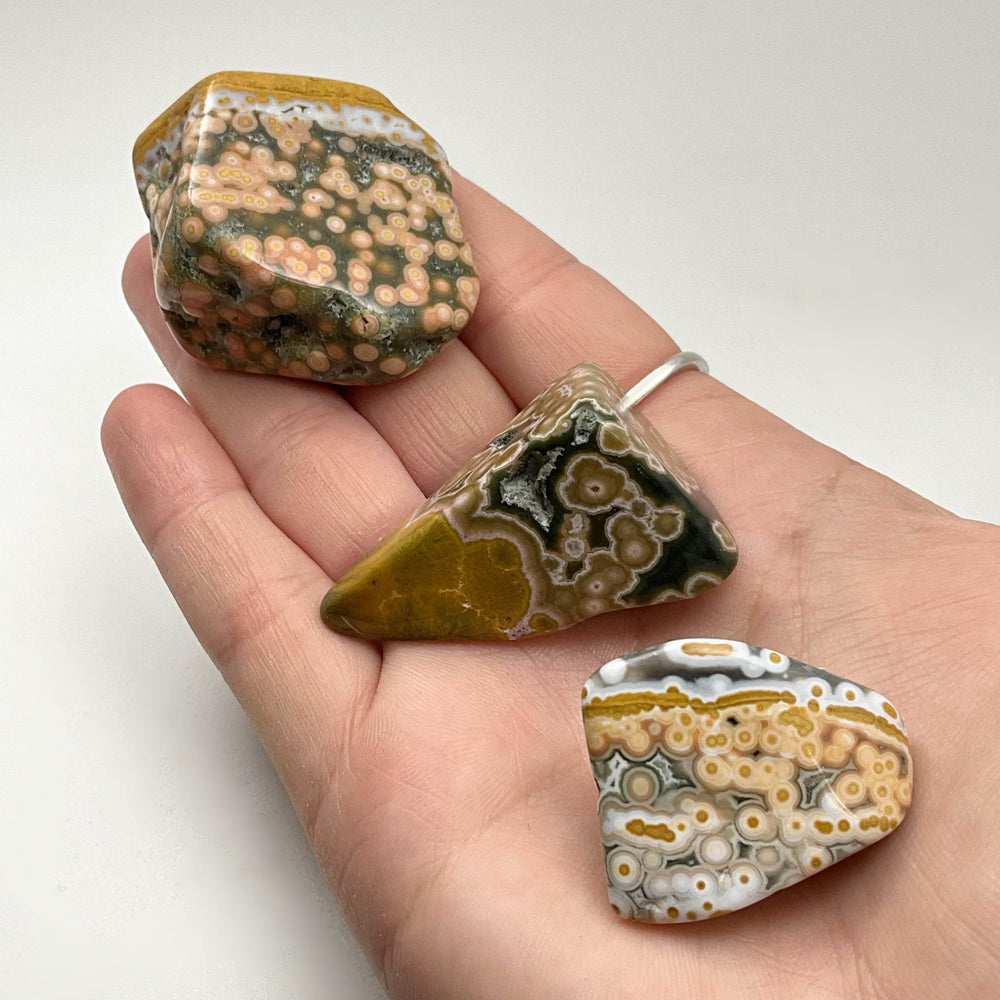 Ocean Jasper Tumble-Rocks and Gems Canada