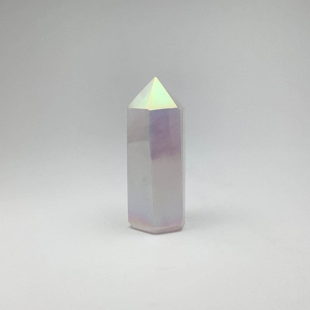 Opalescent Rose Quartz Point-Rocks and Gems Canada