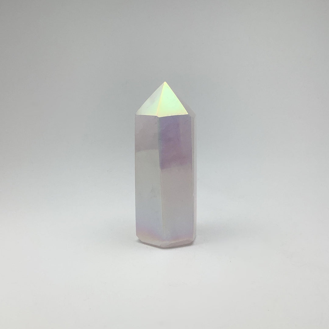 Opalescent Rose Quartz Point - Rocks and Gems Canada