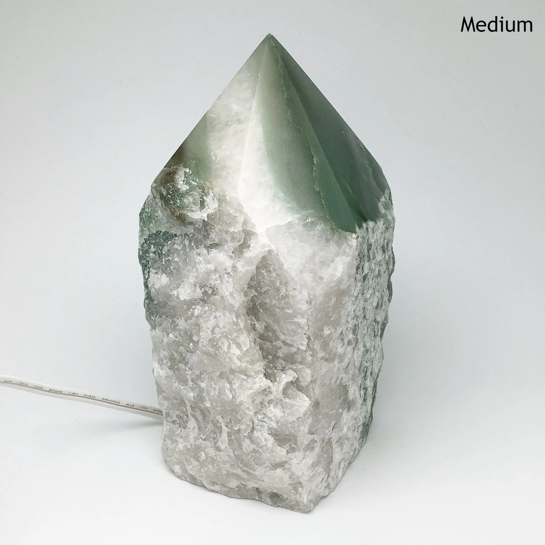 Orchid Green Aventurine Lamp - Rocks and Gems Canada