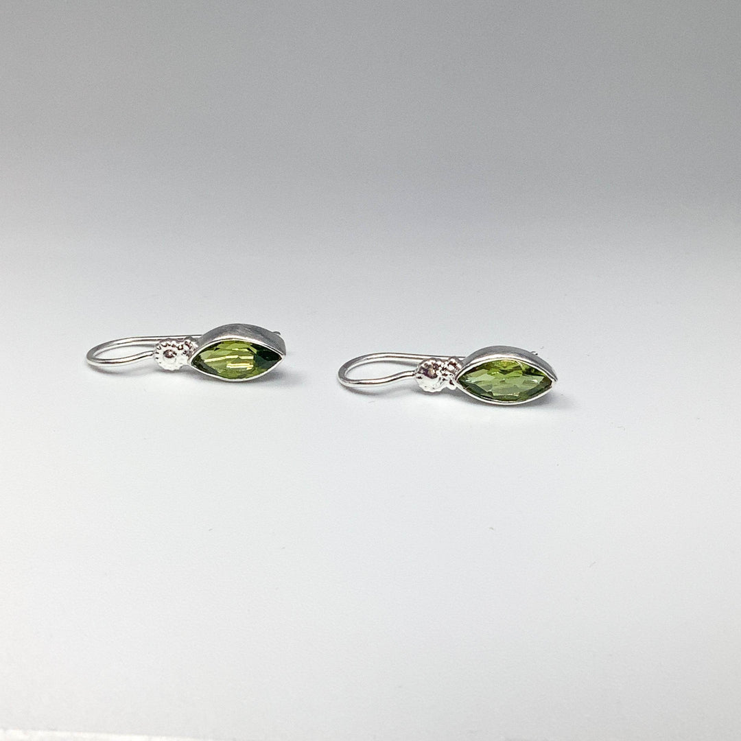 Peridot Dangle Earrings-Rocks and Gems Canada