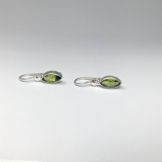 Peridot Dangle Earrings-Rocks and Gems Canada