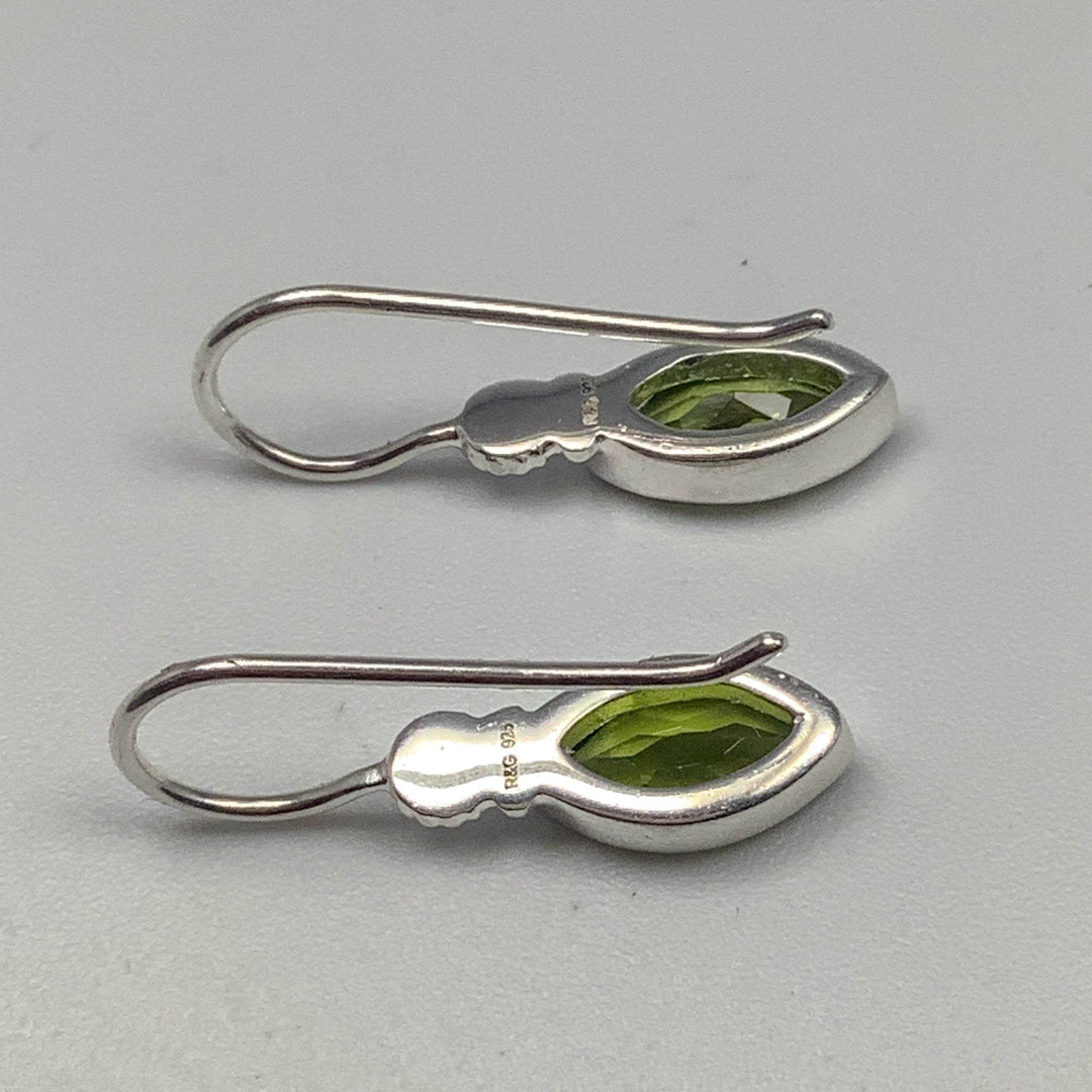 Peridot Dangle Earrings-Rocks and Gems Canada