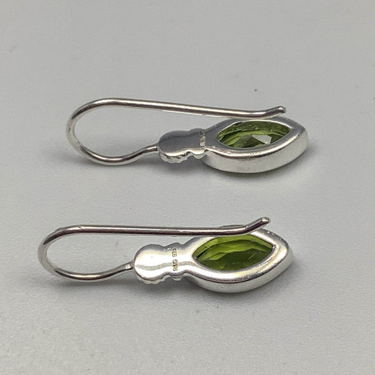 Peridot Dangle Earrings-Rocks and Gems Canada