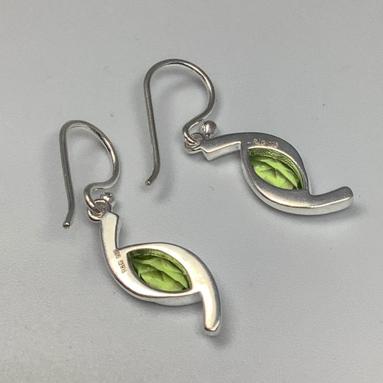 Peridot Dangle Earrings-Rocks and Gems Canada