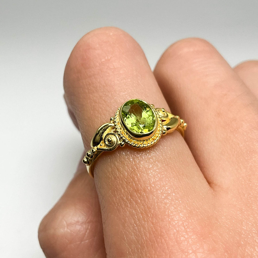 Peridot Ring-Rocks and Gems Canada