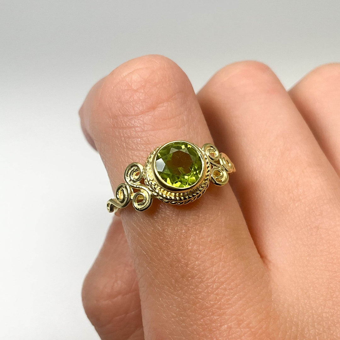 Peridot Ring-Rocks and Gems Canada
