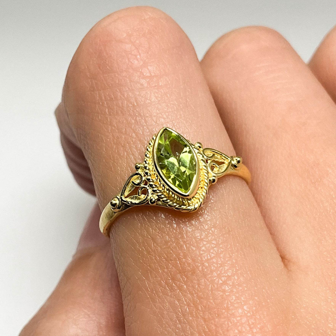 Peridot Ring-Rocks and Gems Canada