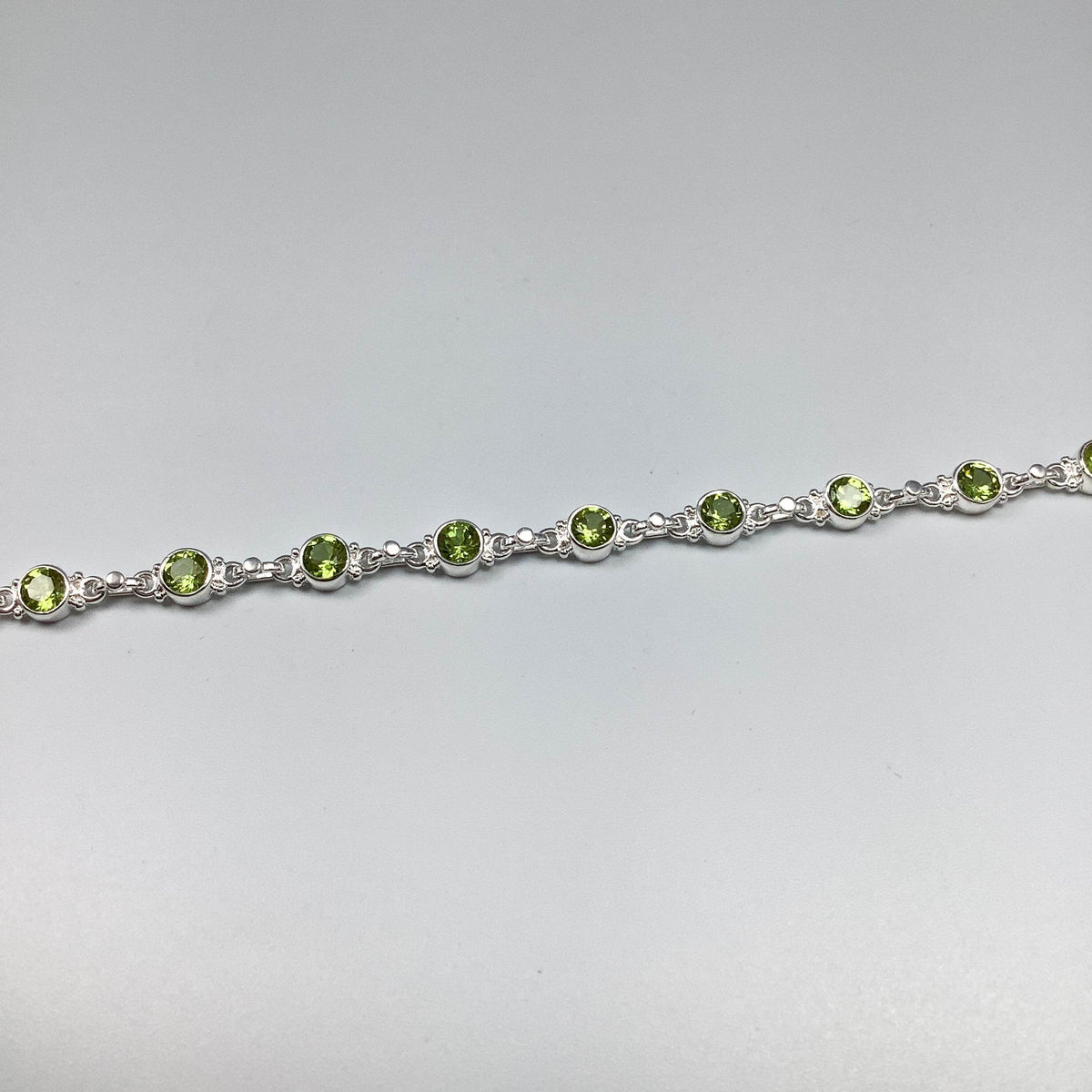 Peridot Sterling Silver Bracelet-Rocks and Gems Canada