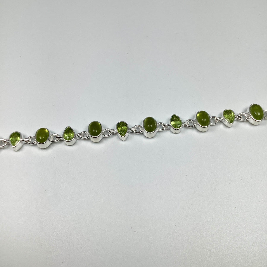 Peridot Sterling Silver Bracelet-Rocks and Gems Canada